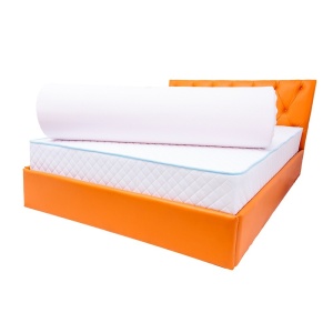 Topper Saltea Drimus MemoHR 6,5 cm, 140x200, memory foam 2 cm, spuma poliuretanica HR cu 5 zone de confort, husa detasabila tricot, hipoalergenica, fermitate mediu spre soft, Saltsib - Img 3