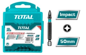 TOTAL - SET 10 BITI DE IMPACT PH2X50MM