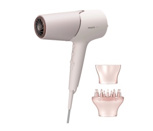 Uscator de par PHILIPS Seria 5000 BHD530/00, ThermoShield, 2300W, 2 viteze, 3 trepte de caldura, Bej, L x A x I (mm) 110x310x230 - Img 2