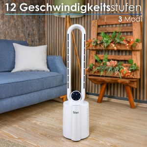 Ventilator Tower Fan alb ZLN1117 cu 3 moduri, 12 trepte, umidificator si UV - Img 4