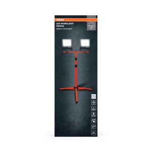 2 Proiectoare LED (lampa de lucru) cu stativ OSRAM Worklight Tripod,2x50W, 220-240V, 2x4500 lm, lumina neutra(4000K), IP65/IK06/IP44,inaltime ajustabila 1.8m, Aluminiu