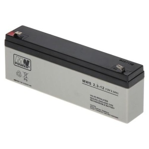 Acumulator AGM 2.3Ah 12V seria MW Power,MWS2.3-12, terminal de conexiune F1, dimensiuni 179×35×66 mm, greutate 1,55 kg
