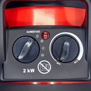 Aeroterma de podea, ceramica, 2000 W, 2 trepte incalzire, mod ventilator, termostat reglabil, AE02, Energo - Img 3