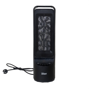 Aeroterma turn, ceramica, 2000 W, 2 trepte incalzire, cu oscilatie, display LED, telecomanda, ZLN-2052, Zilan, Negru