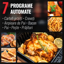 AirFryer 4.2 litri, 1200 W, 7 programe, temperatura reglabila, iHunt - Img 5
