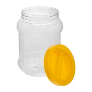 Borcan cu capac, din plastic, 3 litri