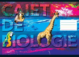 Caiet Biologie, 24 file, diverse modele, 17 x 24 cm