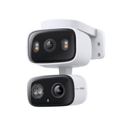 Camera Dual Lens Indoor/Outdoor TP-Link, senzor 1/2.8" Progressive Scan CMOS Starlight Sensor, lentile fixe: Focal Length: 2.8 mm, Aperture: F1.6, lentile PT: Focal Length: 6.0 mm, Aperture: F1.6, night vision 850 nm IR LED (40 ft / 12 m), rezolutie