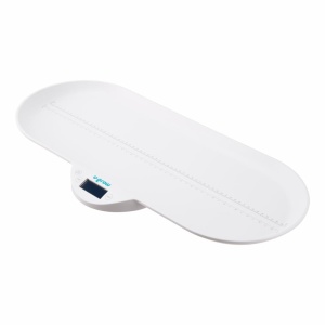 Cantar corporal 2 in 1 pentru bebelusi si copii U-Grow, functie bluetooth, capacitate 30 kg, display LCD, alb - Img 5