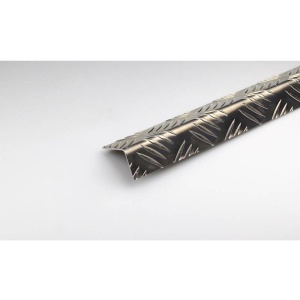 Cornier aluminiu bob orez 30x50mm 1m aluminiu lucios