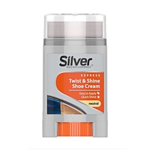 Crema lichida, intretinere incaltaminte, Incolor, aplicator roll-on, 50 ml, Silver