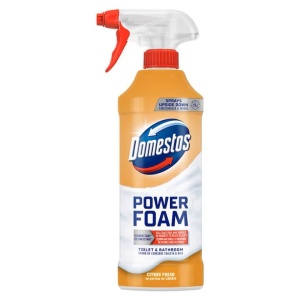 Domestos, Solutie spray, spuma curatare baie, Power Foam, Citrus Fresh, 435 ml