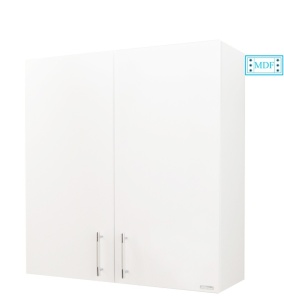 Dulap baie suspendat Roma, front MDF, 2 usi, polita, 65 x 68 cm, alb