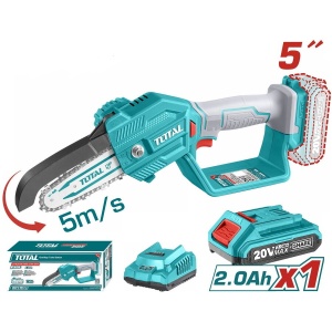Fierastrau electric pentru Crengi Total 20V cu incarcator si acumulator