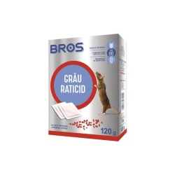 Grau raticid impotriva soarecilor si sobolanilor, 120 g, Bros