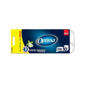 Hartie igienica Sano Optima 3 straturi 10 role