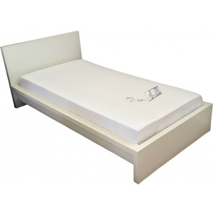 Husa impermeabila saltea, ML 140 x 200 cm, bumbac tip frotir, poliuretan, lavabila la 90 C, alb