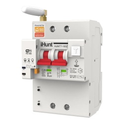 iHunt Home WIFI Smart Metering Leakage Circuit Breaker 2P 16A - Siguranta automata inteligenta cu contorizare - Img 2