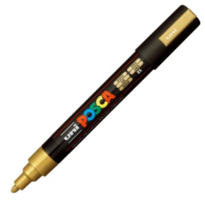 Marker Posca PC-5M varf rotund, 1.8 - 2.5 mm Auriu - Img 2