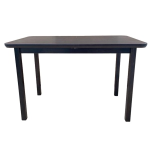 Masa extensibila living si bucatarie, DM4 Maxima, blat MDF Furniruit, lemn masiv, colturi rotunjite, 6 persoane, 120-150x70x76 cm, wenge