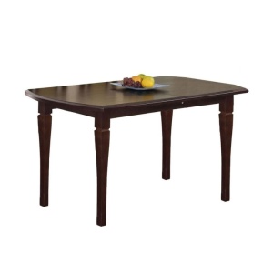Masa living extensibila HM Fryderyk, blat MDF laminat, picioare lemn masiv, 10 persoane, 160-240x90x74 cm, nuc