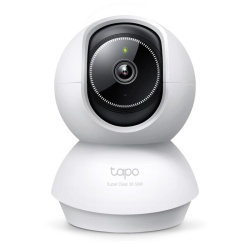 Pan/Tilt AI Home Security Wi-Fi Camera SPEC: 3K 5MP (2880×1620), 2.4 GHz, Horizontal 360º FEATURE: Pan/Tilt, Smart AI Detection and Notifications (motion, people, pets, cars, baby crying, abnormal sound), AI Smart Tracking, Sound and Light Alarm, Remote