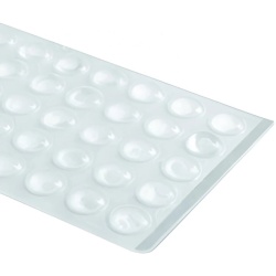 Pastila autoadeziva tip amortizor, rotunda, Fi 8 mm, inaltime 1,6 mm, set/50 buc