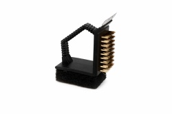 Perie 3 in 1 pentru gratar 12 cm, KMT Style