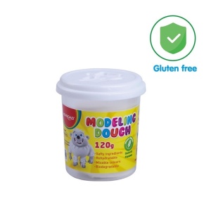 Plastilina la borcan, 120 g, Alb