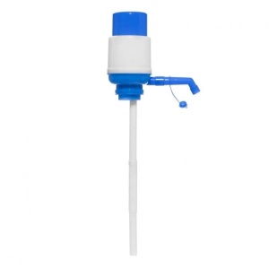 Pompa manuala pentru sticla de apa intre 2.5 L si 10 L, Albastru