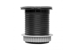 Priza rotunda, 1 x Schuko, 1 x USB, glisanta, incastrabila, inox, Slide, GTV - Img 3