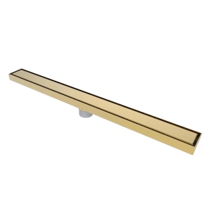 Rigola dus 50 cm, din inox satinat, finisaj bronz