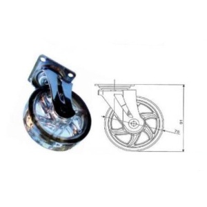 Rotila silicon Fiume D75 fara frana