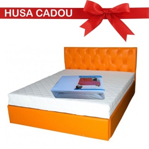 Saltea cu spuma, Nova Comfort Flex 140x200x20cm, fermitate tare, hipoalergenica, husa detasabila, Saltsib - Img 2