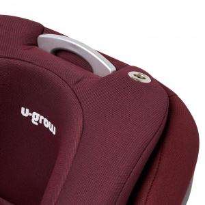 Scaun auto I-size U-Grow Goldfix Plus, isofix, 76-150 cm (9-36 kg), boxa bluetooth, rosu - Img 12