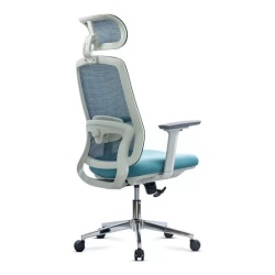 Scaun birou ergonomic OFF 403, mesh, brate reglabile,120 kg, bleu - Img 3