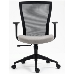 Scaun birou ergonomic SL Q328, mesh, inaltime reglabila, roti pivotante, cadru polipropilena, 136 kg, negru gri - Img 3