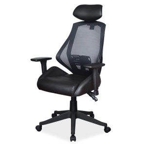 Scaun birou SL Q406, Ergonomic, Brate ajustabile, Inaltime ajustabila, Mecanism balansare, Mecanism Multiblock, 100 Kg, Negru - Img 2