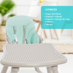 Scaun de masa multifunctional verde menta, U-Grow - Img 6