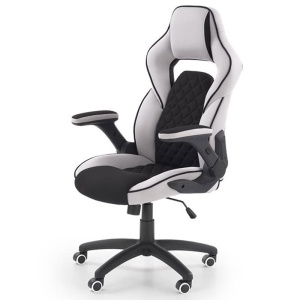 Scaun directorial ergonomic, HM Sonic, brate reglabile, mecanism de balans, baza polipropilena, rotire 360 , 100 kg, negru gri - Img 2
