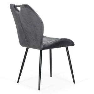 Scaun living BUC204, catifea, structura metalica, ergonomic, spatar cu maner, 120 kg - Img 2