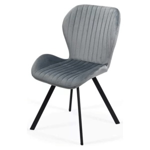 Scaun living si bucatarie BUC 248, ergonomic, catifea, picioare metalice, 110 kg - Img 2