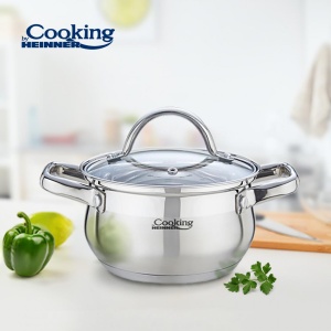 SEMIOALA INOX+CAPAC 18 X 10.5 CM, 2.6 L, AMIRA, COOKING BY HEINNER - Img 4