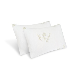 Set 2 perne bambus memory foam, 50x70 cm, husa detasabila lavabila la 40 C - Img 2
