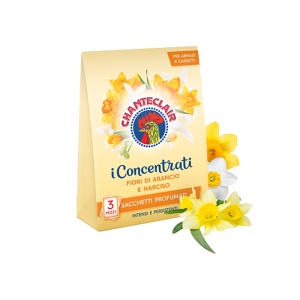 Set 3 saculeti parfumati, odorizant dulap, Flori de portocal si Narcise