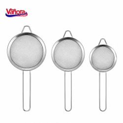 SET 3 STRECURATORI 8/10/12 CM, INOX, VANORA HOME