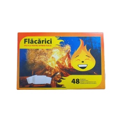 Set 48 de pastile Flacarici pentru aprins focul