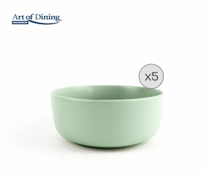 SET 5 BOLURI CEREALE CERAMICA 16 CM, YVONNE, ART OF DINING BY HEINNER - Img 5