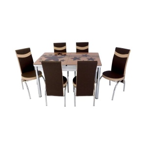 Set masa extensibila cu 6 scaune 2361 - design eleganta si functionalitate - Img 2