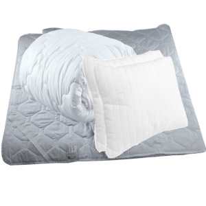 Set Saltea cu spuma, Venus Eco Memory 180x200x17cm, cu spuma poliuretanica, memory foam 2 cm, fermitate mediu spre tare, Saltsib plus 2 perne matlasate 50x70cm, husa hipoalergenica, lavabila la 95 C si pilota vara microfibra, densitate 200g m ², 180x200cm - Img 2